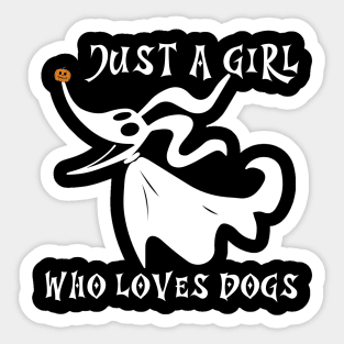 Just A Girl Who Loves Dogs Sticker